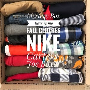 Mystery Box! Baby Boy 12 mo Fall Clothes - no junk
